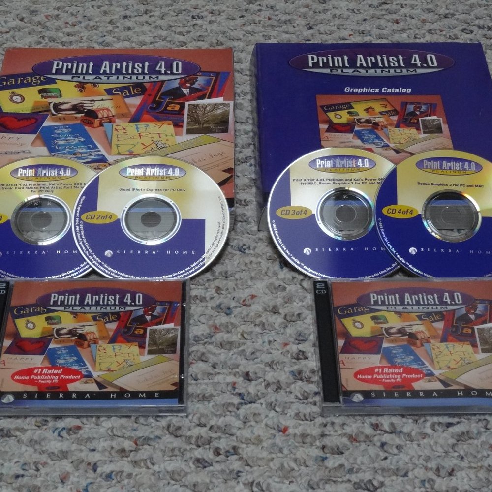 PRINT ARTIST 4.0 ~ 4 Disc, Guide & Graphics Book